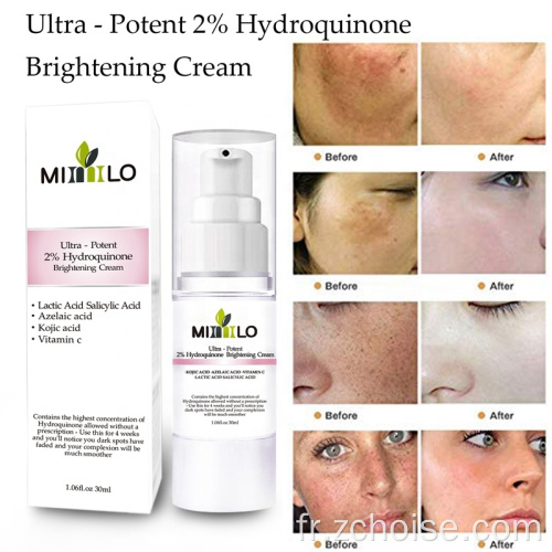 30 ml de crème décolorante 2% hydroquinone 4